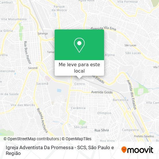 Igreja Adventista Da Promessa - SCS mapa