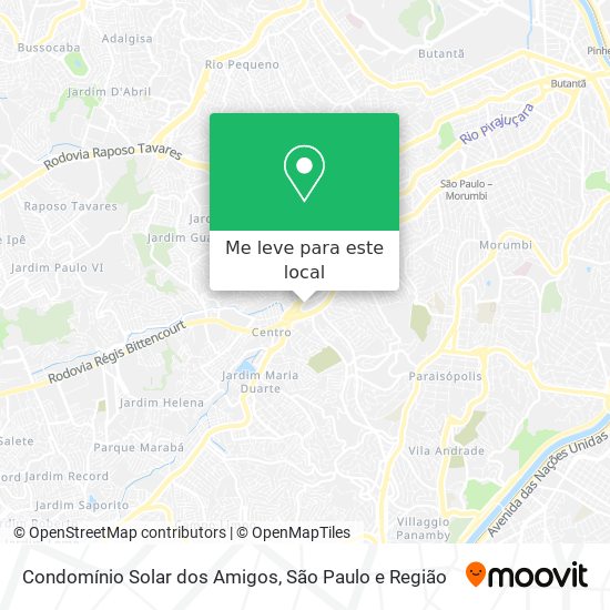 Condomínio Solar dos Amigos mapa