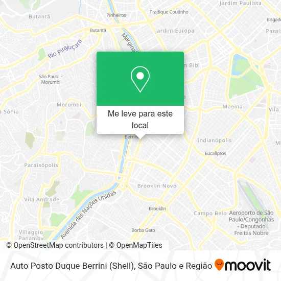 Auto Posto Duque Berrini (Shell) mapa
