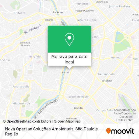 Nova Opersan Soluções Ambientais mapa