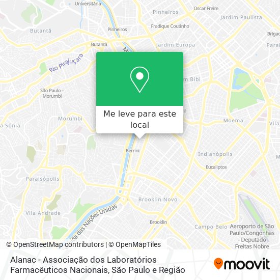 Alanac - Associação dos Laboratórios Farmacêuticos Nacionais mapa