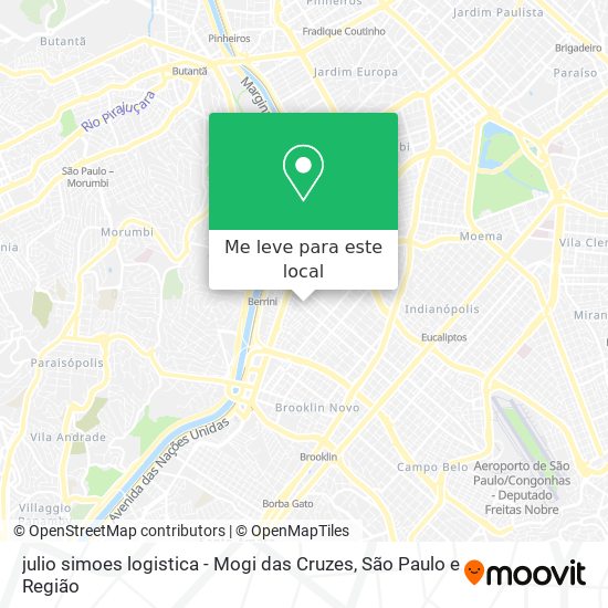 julio simoes logistica - Mogi das Cruzes mapa