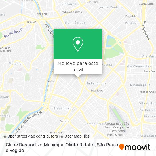 Clube Desportivo Municipal Olinto Ridolfo mapa