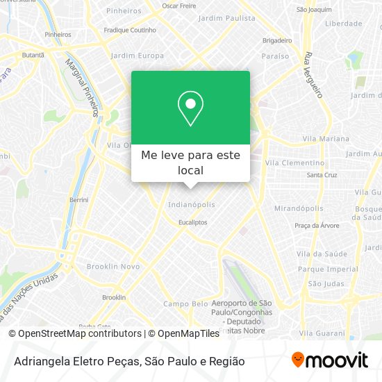 Adriangela Eletro Peças mapa