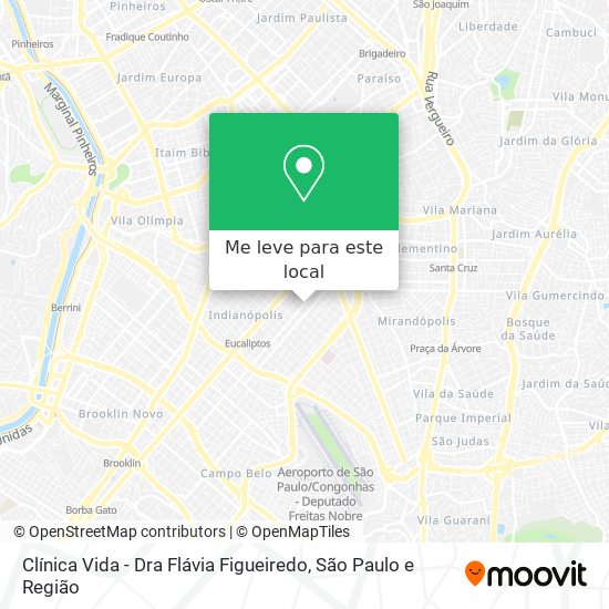 Clínica Vida - Dra Flávia Figueiredo mapa