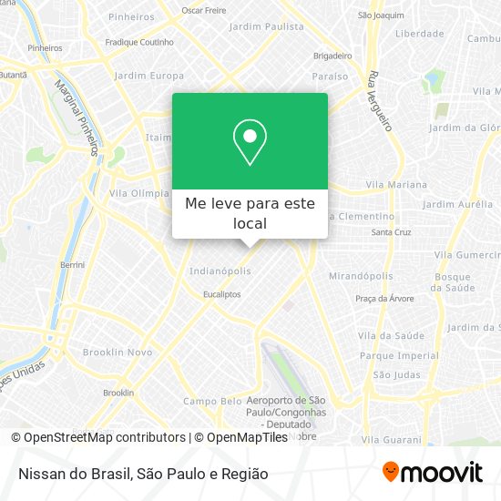 Nissan do Brasil mapa