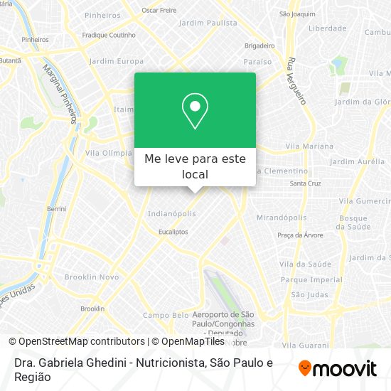 Dra. Gabriela Ghedini - Nutricionista mapa
