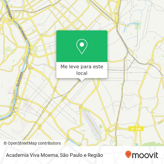Academia Viva Moema mapa