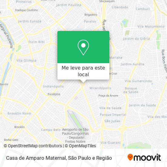Casa de Amparo Maternal mapa