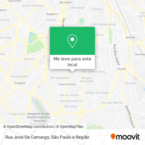 Rua Jose De Camargo mapa
