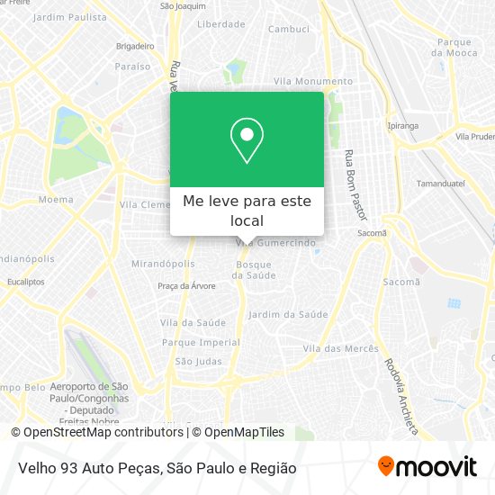 Velho 93 Auto Peças mapa