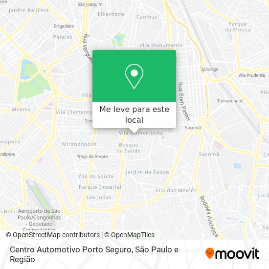 Centro Automotivo Porto Seguro mapa