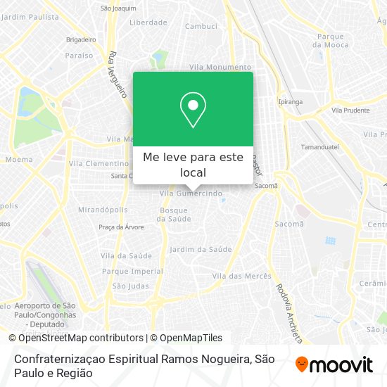 Confraternizaçao Espiritual Ramos Nogueira mapa