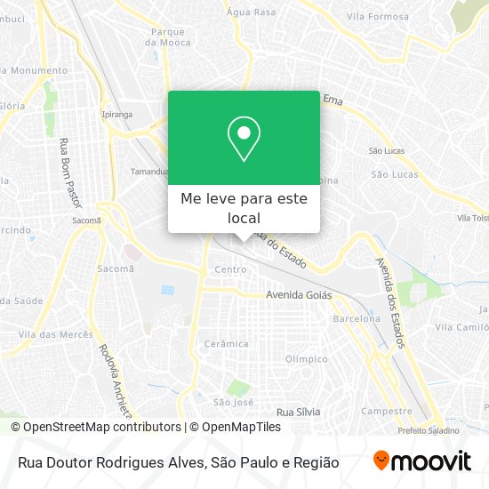 Rua Doutor Rodrigues Alves mapa