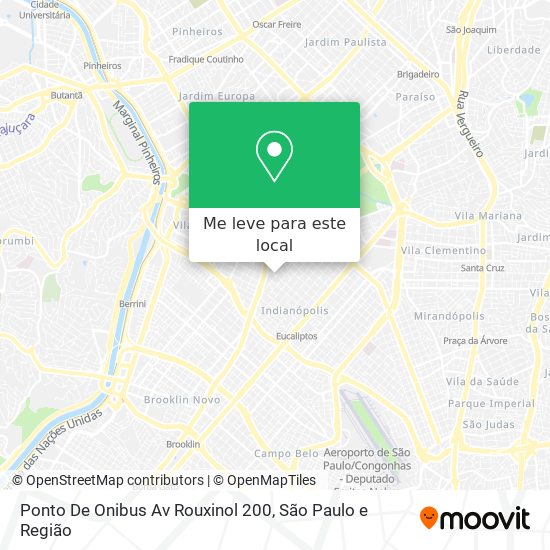 Ponto De Onibus Av Rouxinol 200 mapa