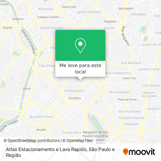 Atlas Estacionamento e Lava Rapido mapa