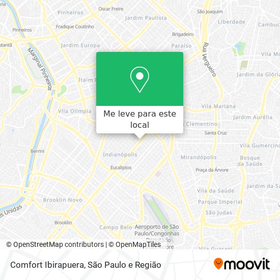 Comfort Ibirapuera mapa