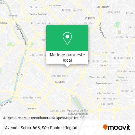 Avenida Sabia, 668 mapa