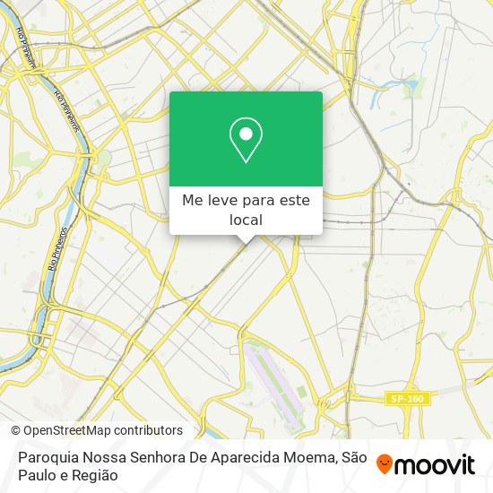 Paroquia Nossa Senhora De Aparecida Moema mapa