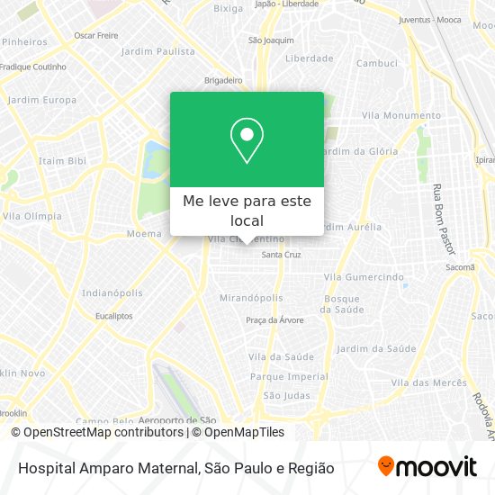 Hospital Amparo Maternal mapa