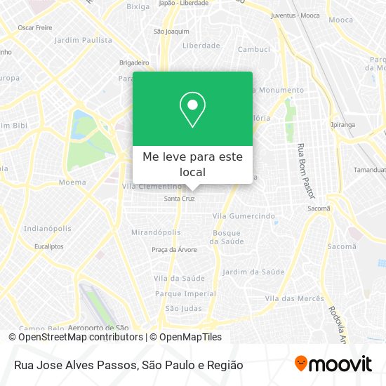 Rua Jose Alves Passos mapa