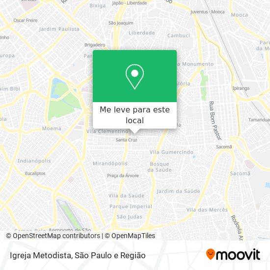 Igreja Metodista mapa