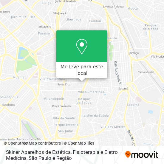 Skiner Aparelhos de Estética, Fisioterapia e Eletro Medícina mapa