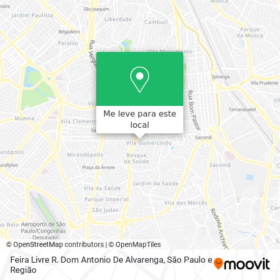 Feira Livre R. Dom Antonio De Alvarenga mapa