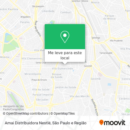 Amai Distribuidora Nestlé mapa