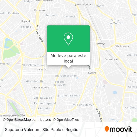 Sapataria Valentim mapa