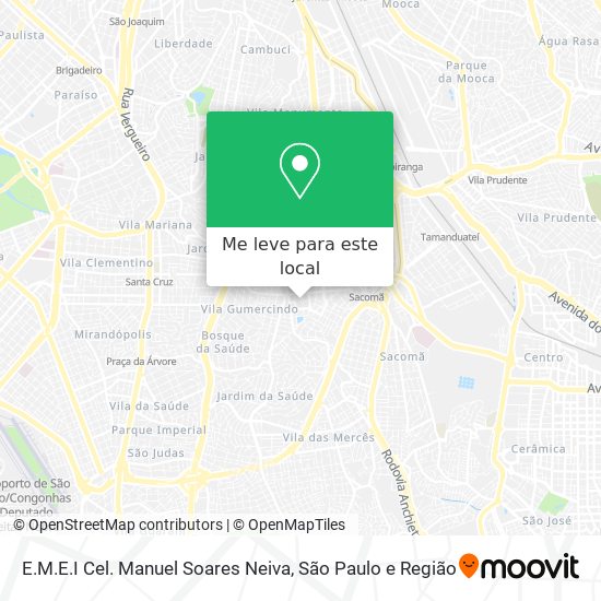 E.M.E.I Cel. Manuel Soares Neiva mapa