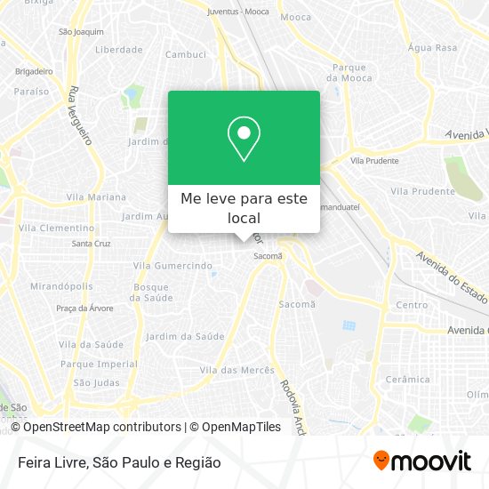 Feira Livre mapa