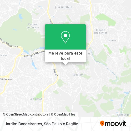 Jardim Bandeirantes mapa