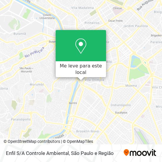 Enfil S/A Controle Ambiental mapa