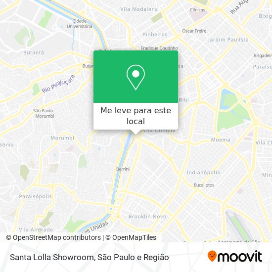 Santa Lolla Showroom mapa