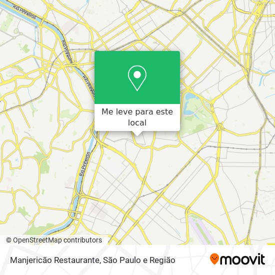 Manjericão Restaurante mapa