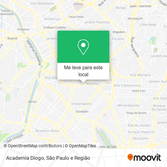 Academia Diogo mapa