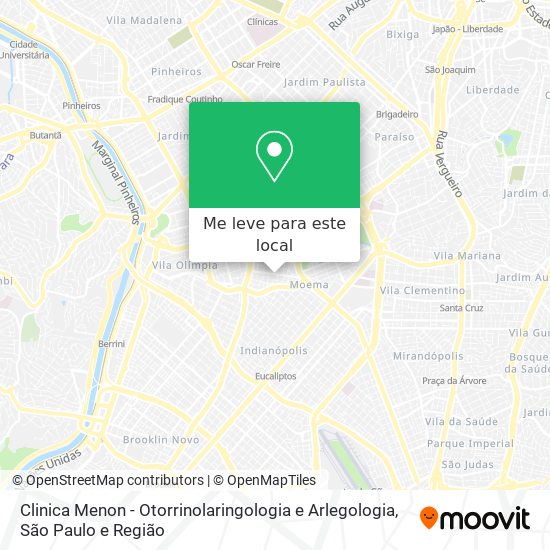 Clinica Menon - Otorrinolaringologia e Arlegologia mapa
