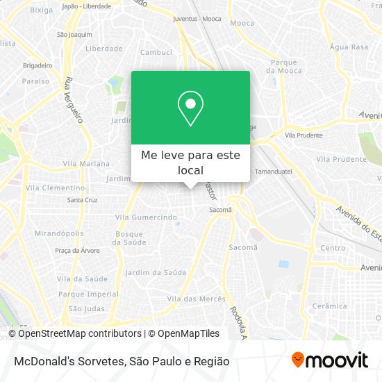 McDonald's Sorvetes mapa