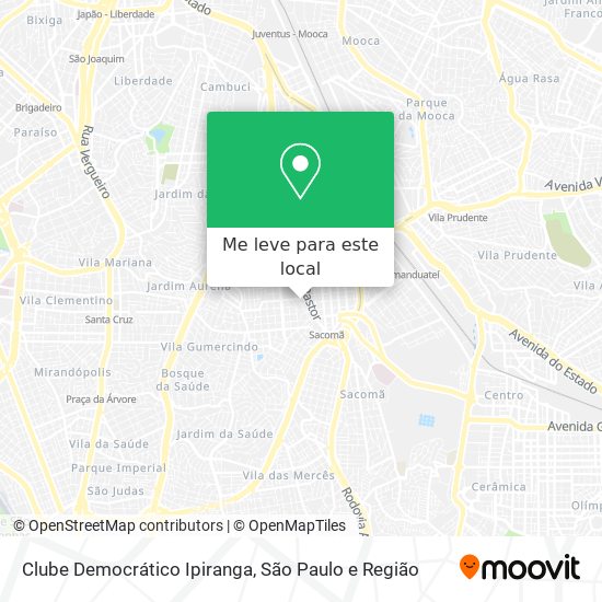 Clube Democrático Ipiranga mapa