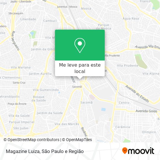 Magazine Luiza mapa