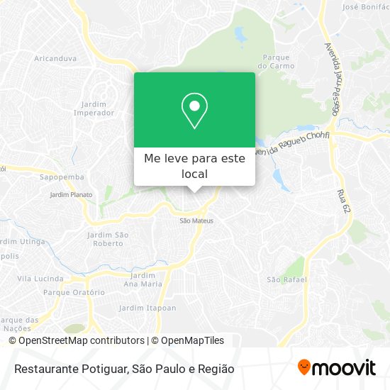 Restaurante Potiguar mapa