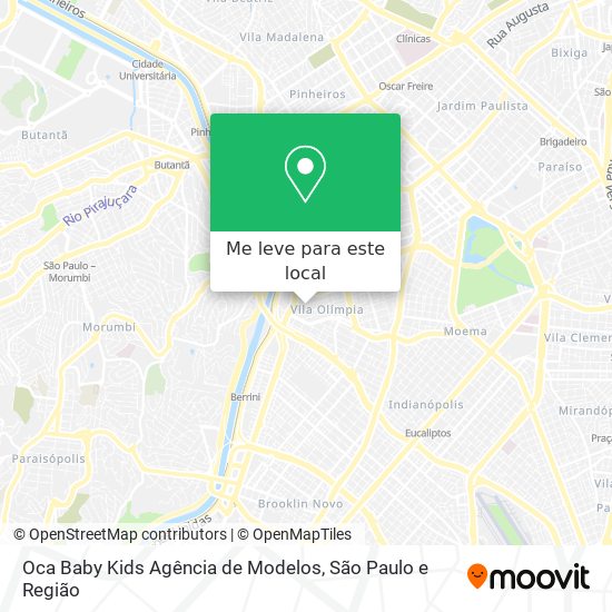 Oca Baby Kids Agência de Modelos mapa