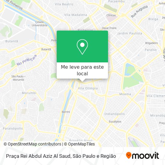Praça Rei Abdul Aziz Al Saud mapa