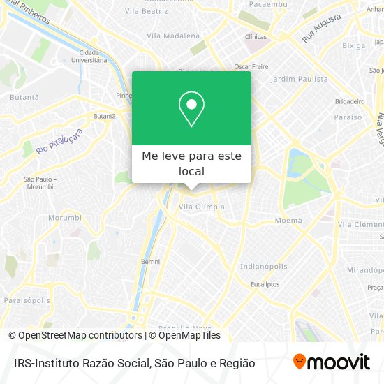 IRS-Instituto Razão Social mapa