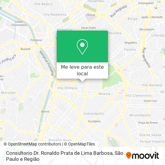 Consultorio Dr. Ronaldo Prata de Lima Barbosa mapa