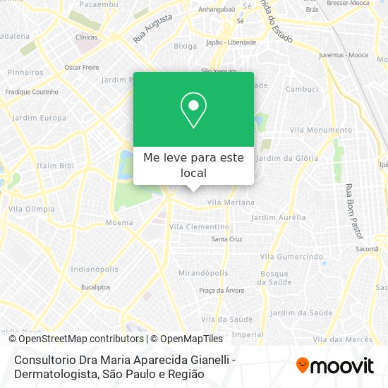 Consultorio Dra Maria Aparecida Gianelli - Dermatologista mapa
