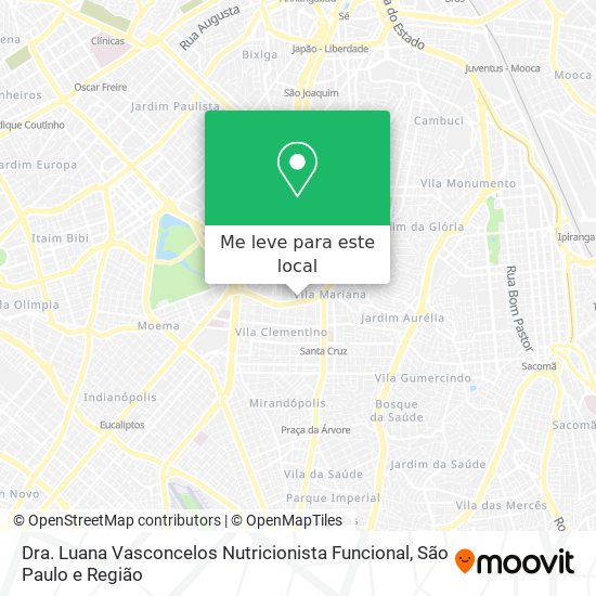 Dra. Luana Vasconcelos Nutricionista Funcional mapa
