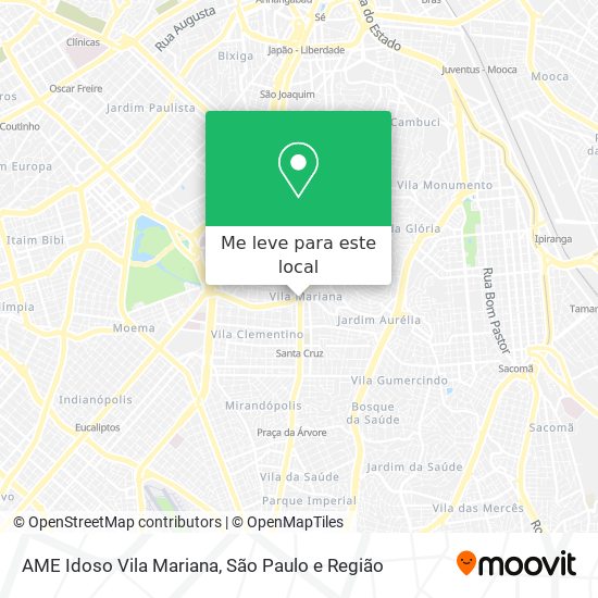 AME Idoso Vila Mariana mapa