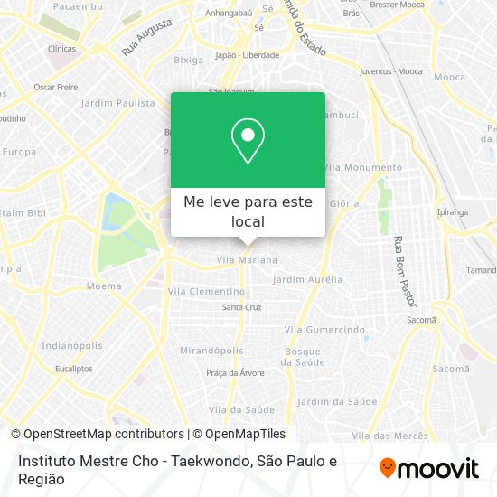 Instituto Mestre Cho - Taekwondo mapa